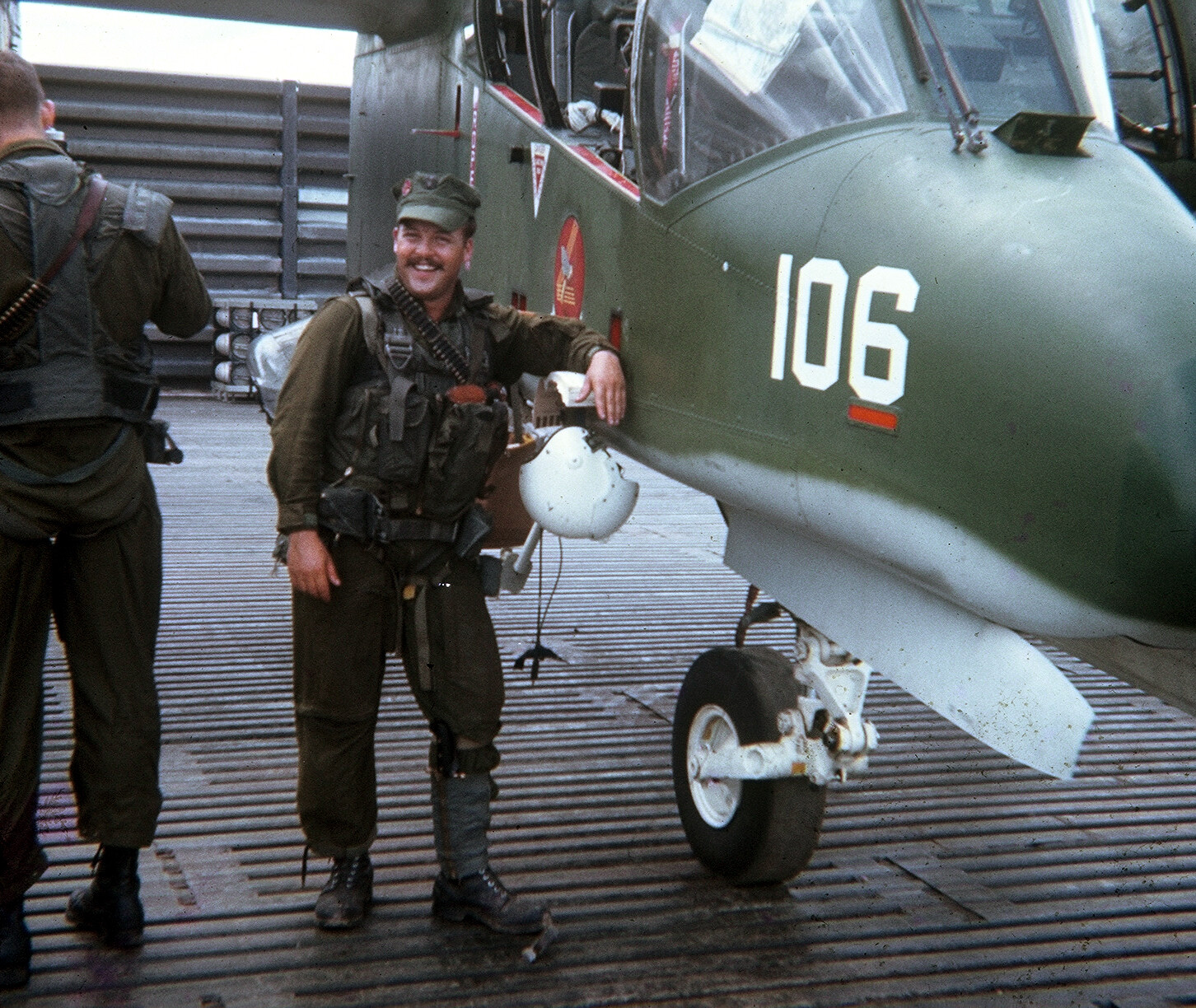 My father, Dan Sheehan, before heading out on a mission in his OV-10 Bronco, Binh Thuy, 1969. His squadron, VAL-4, was the only navy squadron flying the OV-10 in a close air support role. His missions in Vietnam bore striking similarities to mine in Iraq.