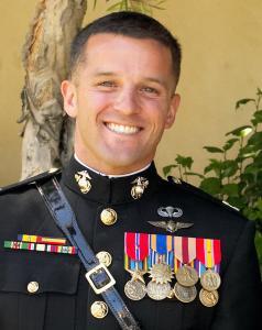 Dan Sheehan in uniform and medals